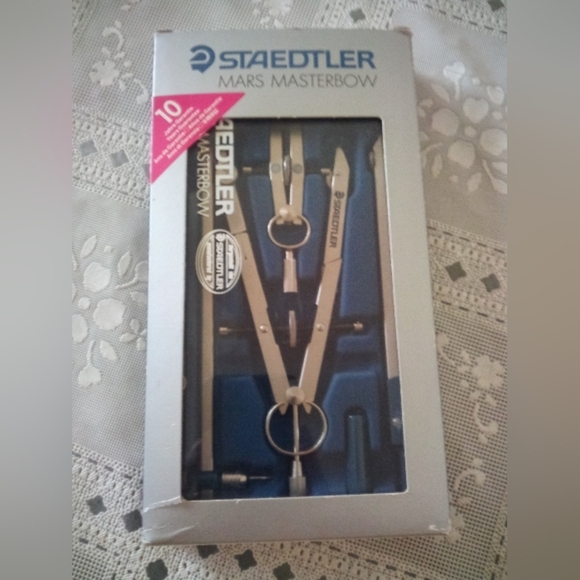 🆕 Vintage Staedtler Mars Masterbow Drawing Instrument Set Germany 551 09 A6 - Picture 1 of 4
